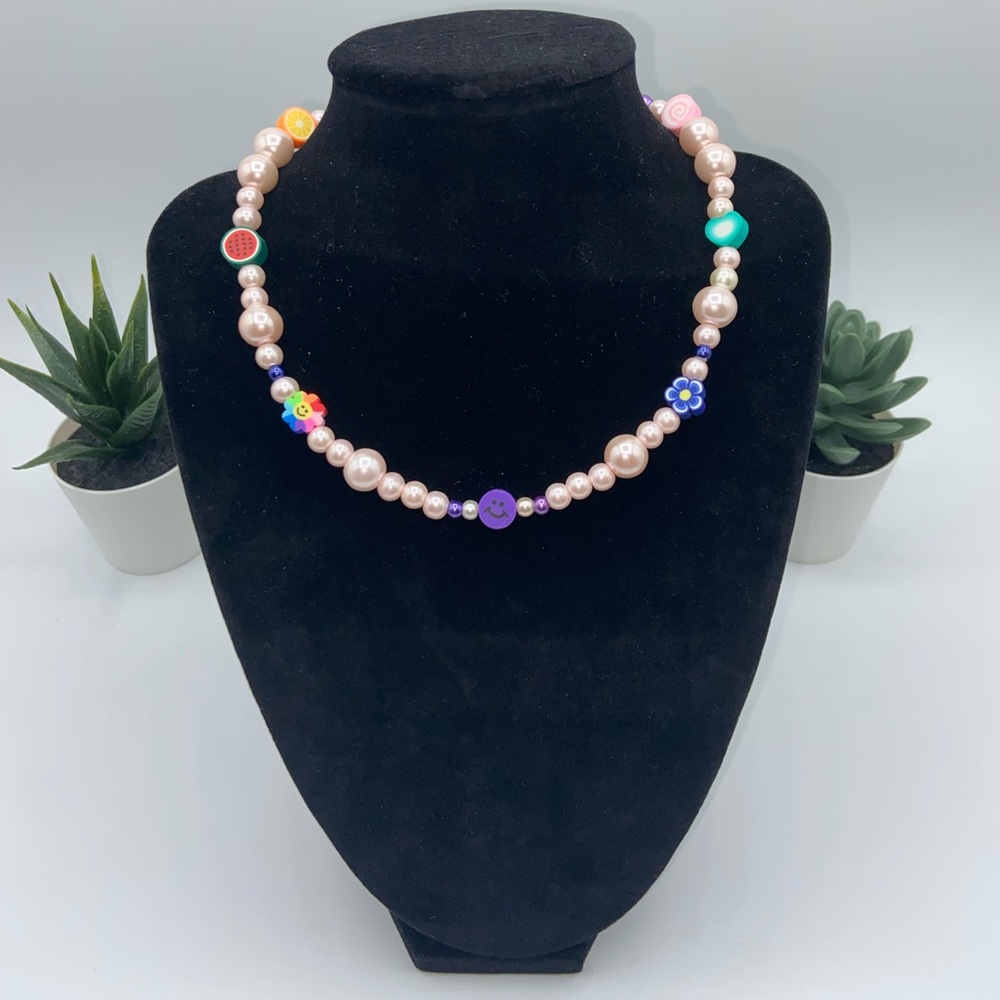 Handmade 90’s Y2K Inspired Beaded Necklace